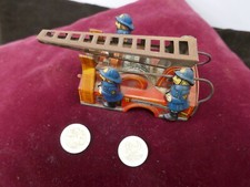 partie supérieure jouet tole de camion de pompier,L 13cm