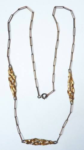 Collier vermeil argent massif