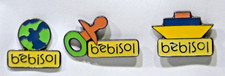 3 Pin's BEBISOL Produit hygiène bébé enfant