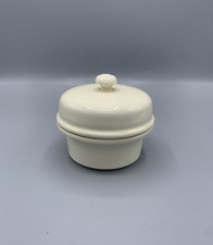 Terrine à foie gras Simplex Sarreguemines France – Faïence blanche vintage