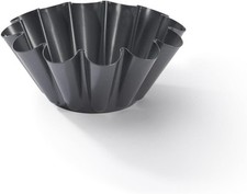 Moule à brioche en acier antiadhésif - Diamètre 22 cm, 12 côtés -, Noir