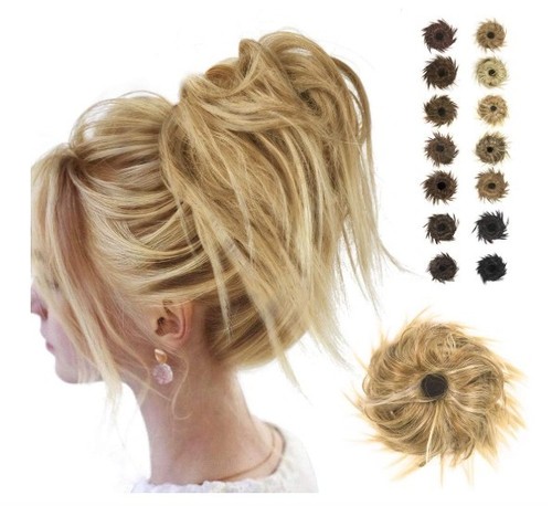 Postiche chignon ébouriffé - postiche,