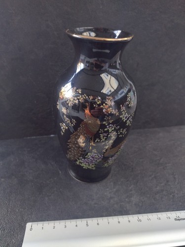 Vase japonais vintage noir