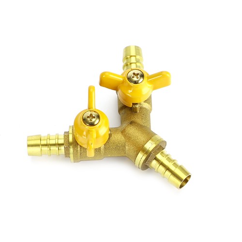 Laiton 3 way arrêt - 3/8",