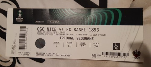 Billet match ogc nice - billet,