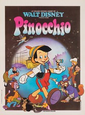 Original Poster, Pinocchio, Walt Disney, Cartoon, Tale, Children, Fairy, 1980