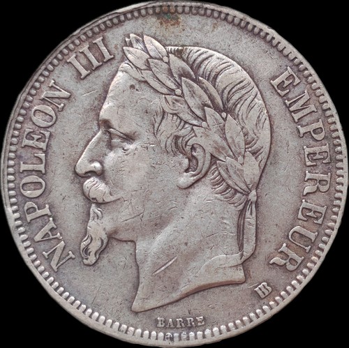 Francs 1867 strasbourg tb - francs,