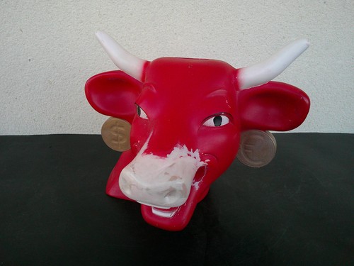 Tirelire publicitaire vache - tirelire,