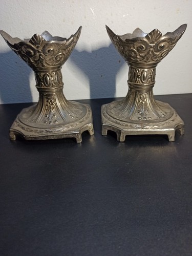 Ancien pair bougeoir en - ancien,
