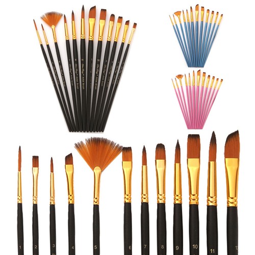 12pcs pinceaux peinture - 12pcs, de