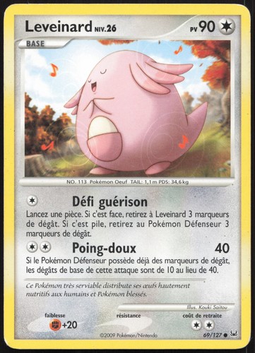 Carte pokémon leveinard - carte,