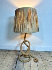 Lampe Audoux Minet en corde et