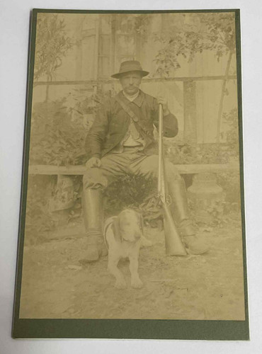 Ancienne photo contrecollée - ancienne,