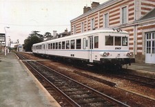 Carte BRESSUIRE Train Autorail