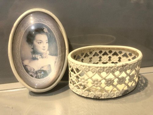 Boîte bijoux métal et - à,