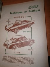 Renault FLORIDE et GORDINI 1960 : revue technique RTA 169