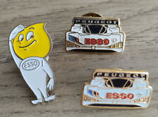 Lot de 3 Pin's Esso Peugeot