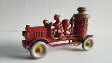 Tres rare jouet ancien camion pompier HUBBLEY 1390 cast iron  