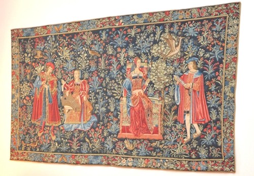 Tapisserie ancienne medievale - tapisserie,