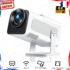 Vidéoprojecteur Portable Full HD 4K 20000 Lumens Wifi6 Bluetooth 5.2 HDMI USB AV