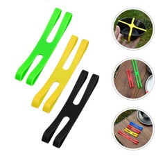  Lot de 6 sangles élastiques colorées en silicone en forme de H pour boîte à