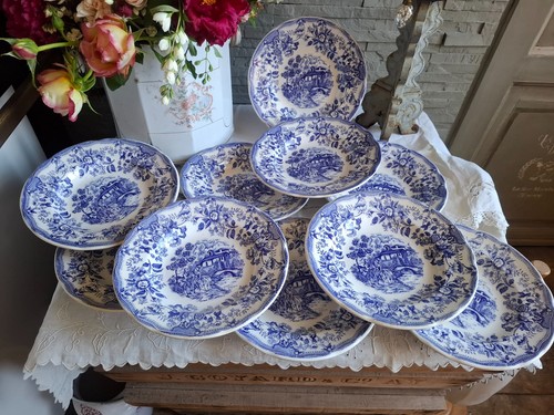 Assiettes creuses façon - 10,