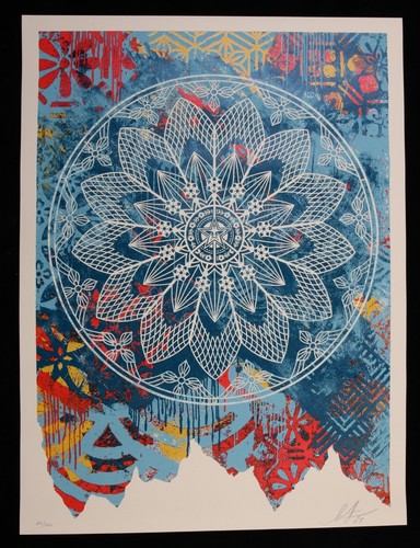 Shepard fairey peace mandala - shepard,