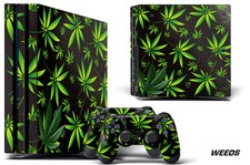 Peau Decal Emballage Pour PS4 PRO PLAYSTATION 4 Console + Manette Stickers Herbe