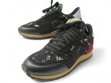 CHAUSSURES VALENTINO ROCKRUNNER BASKETS BRODERIE 35.5 IT 36.5 FR SNEAKERS 690€