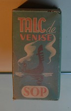 ANCIENNE BOITE PUBLICITAIRE EN CARTON DE TALC NON OUVERT TALC DE VENISE 