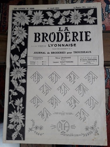 Ancien journal broderie - journal, la