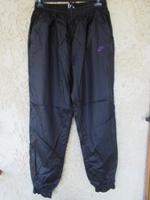 Pantalon NIKE nylon noir années 90 toile parachute vintage sport XL