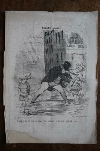 Daumier lithographie originale - daumier,