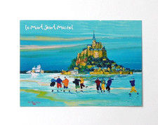 Carte format carte postale le Mont Saint Michel peintre Charles Gambier
