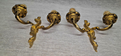 Paire appliques bronze - d'appliques,