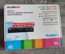 ★ GLOBSAT GS2000 FRANSAT boitier terminal TNT satellite original via EUTELSAT