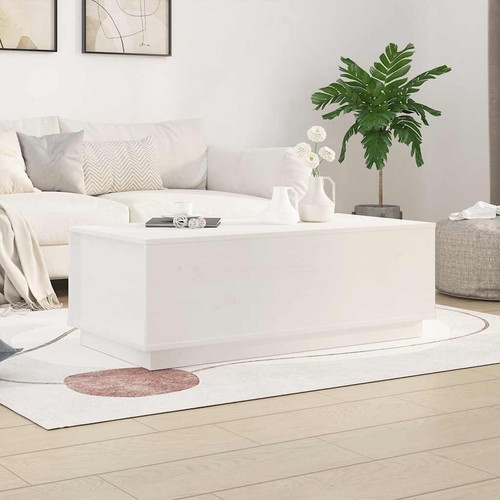 Table basse blanc 100x50x35 - table, cm