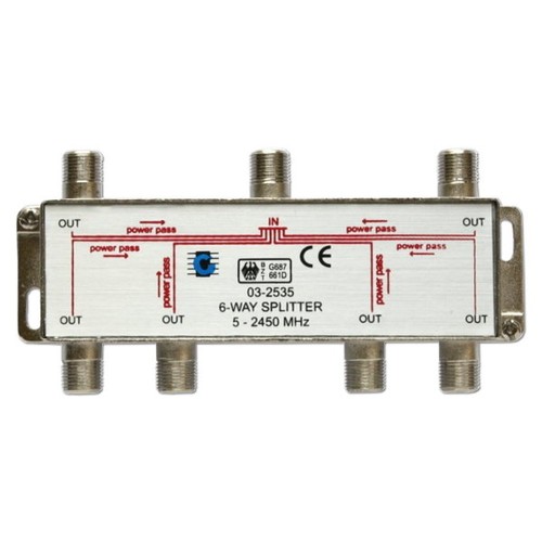 Repartiteur voies 2400mhz - 6-voies, 5-2400mhz