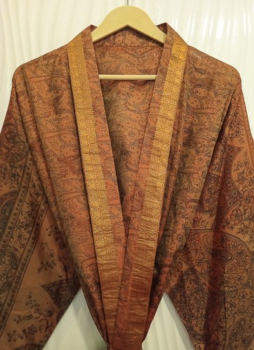 Robe longue kimono - marron, et