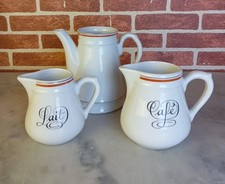 porcelaine d'auteuil service bistrot - Ensemble verseuses