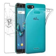 Coque Wiko Tommy 3 Etui Housse Silicone ULTRA FINE + VERRE Trempé, Transparent