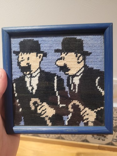Tintin canevas encadré - canevas, dupont