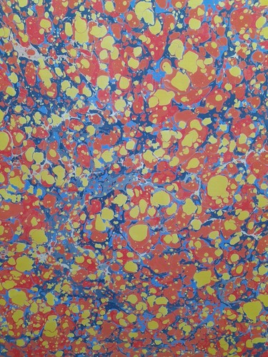 Papier marbré cuve - marbré, la