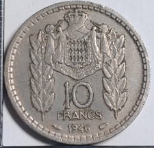10 Francs 1946 Louis II Monaco