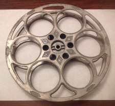 Vintage Goldberg Brothers 35mm Movie Projector Film Reel. 6 Hole. Cast Aluminum