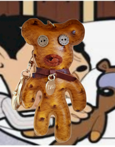 Porte clés ours mr - porte-clés, de