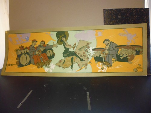 Affiche ancienne lithographie - ancienne,