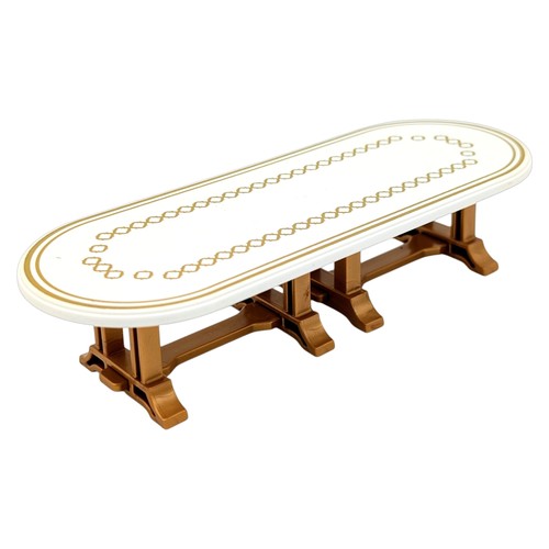 Playmobil table blanche dorée