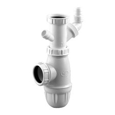 Siphon evier avec piquage lave