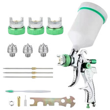 Pistolet Peinture HVLP Pro Buse Acier Gravite Atomisation Automobile Bricolage